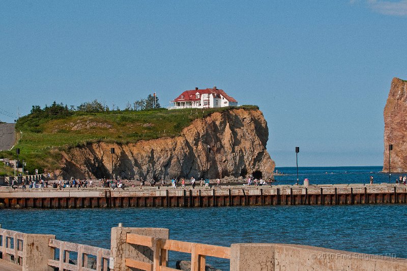 20100720_164321 Nikon D300.jpg - View of home perched atop ocean cliff across from Perce rock